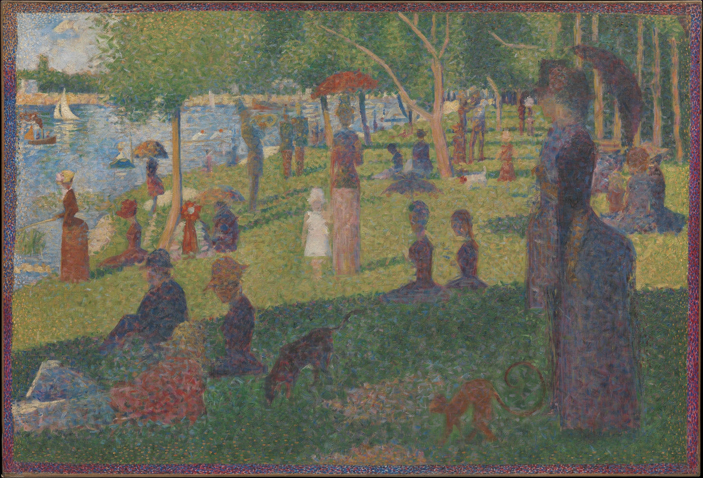 Un Domingo en La Grande Jatte - Georges Seurat (175 x 119 cm)