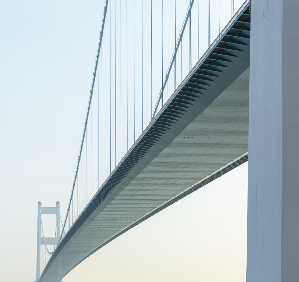 Puente Colgante en la Niebla