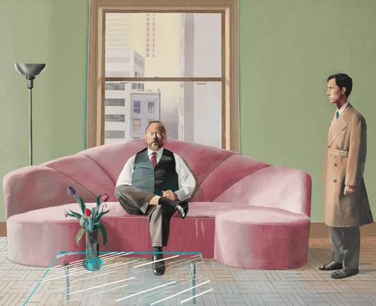 David Hockney: Retrato de Hombres en Sala Urbana