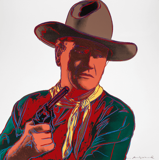 Retrato Pop Art de Vaquero por Andy Warhol