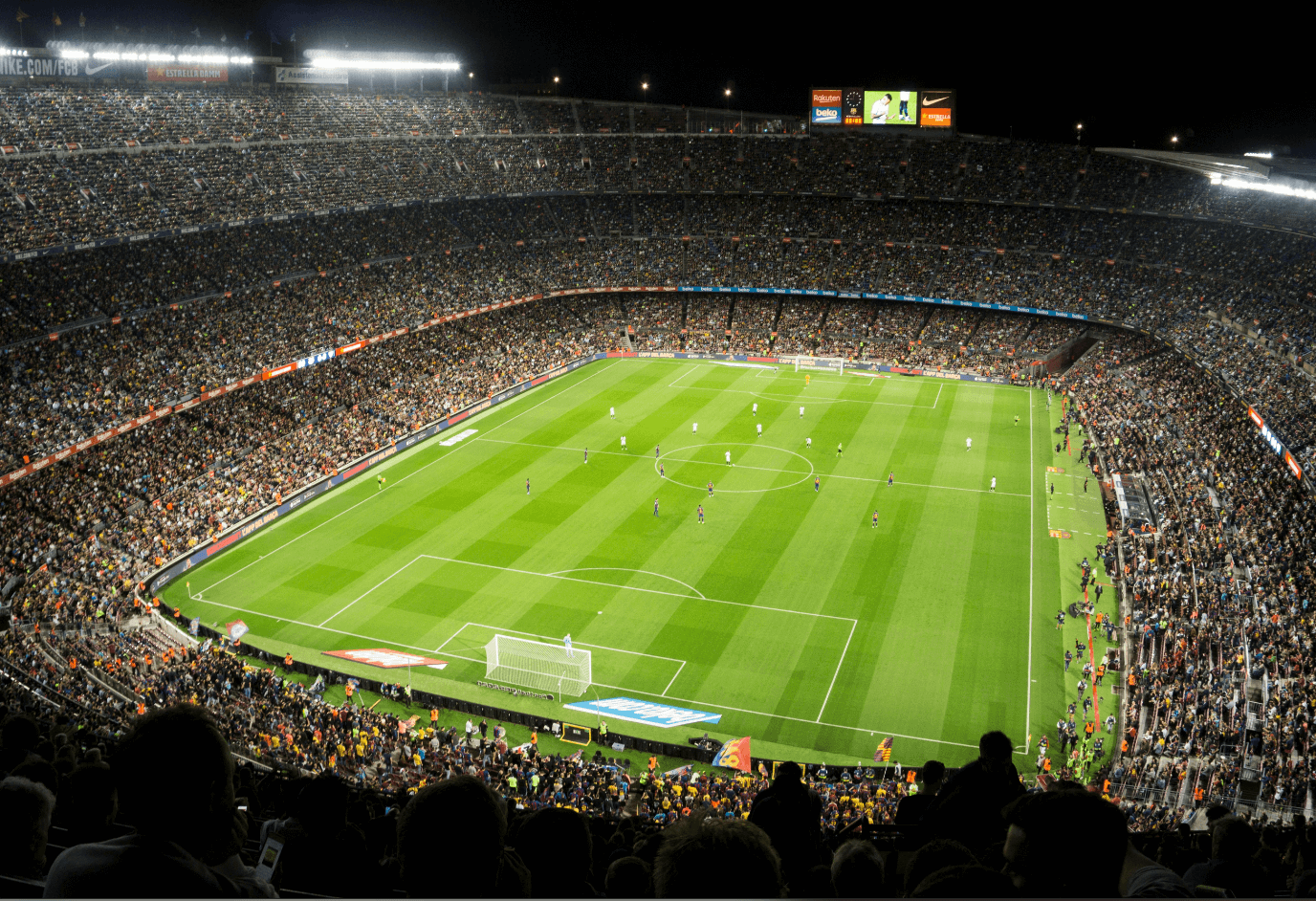 Espectáculo en el Camp Nou