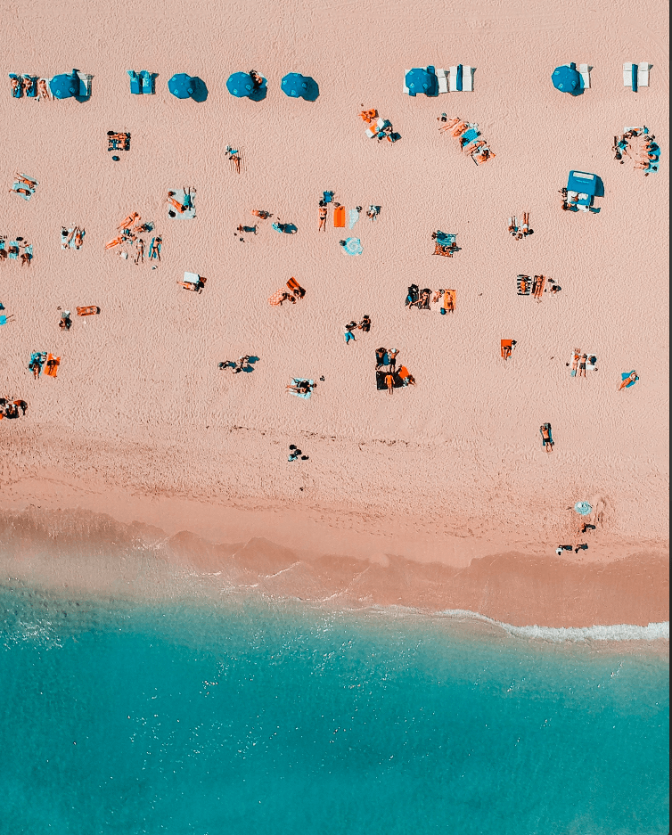 Playas Vibrantes desde el Cielo