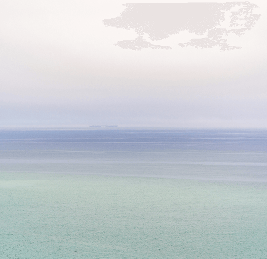 Horizonte Marino en Tono Pastel Minimalista