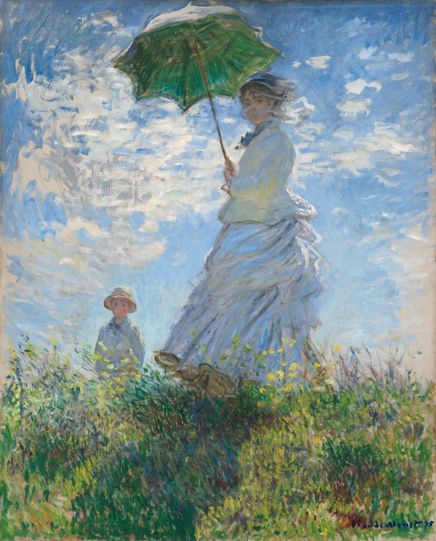 Mujer con un Paragüas - Claude Monet (116 x 144cm)